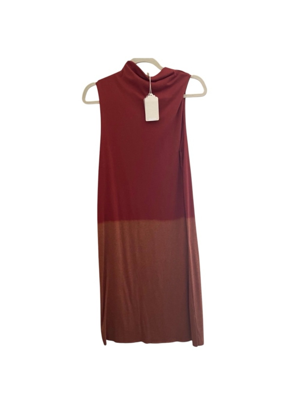 Mock Neck Sleeveless Midi Dress Size L